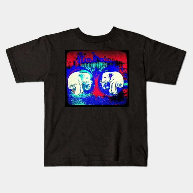 Thai Elephants Kids T-Shirt by SyCAmore